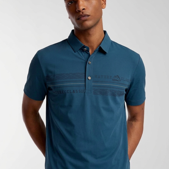 #1 Ultimate Designer Polo Shirt (MTSP0224) Petrol | Zynara Fashion 2026 Best Premium Polo Shirt in Bangladesh