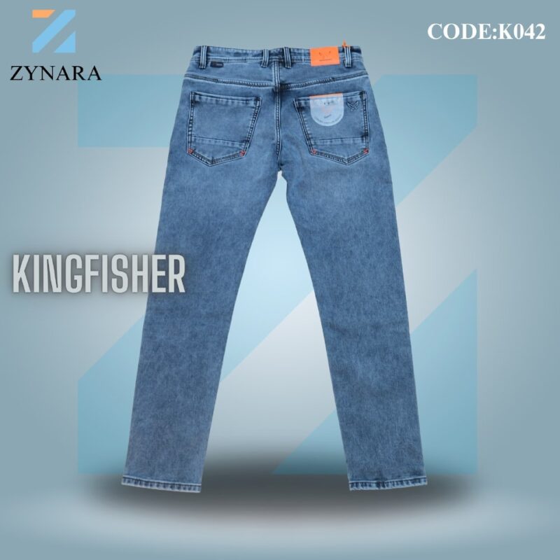 Kingfisher Blue Jeans K042 – Classic Comfort & Modern Style - Image 2