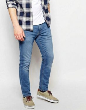 Zynara American Eagle Style Light Blue Denim Jeans for Men – Comfort Fit, Premium Texture & Everyday Freedom-CODE-A093