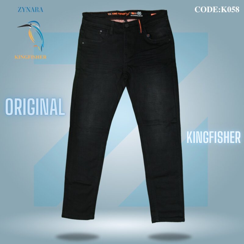 Kingfisher Black Pant K058 – Sleek, Stylish & Ready for Any Occasion - Image 2
