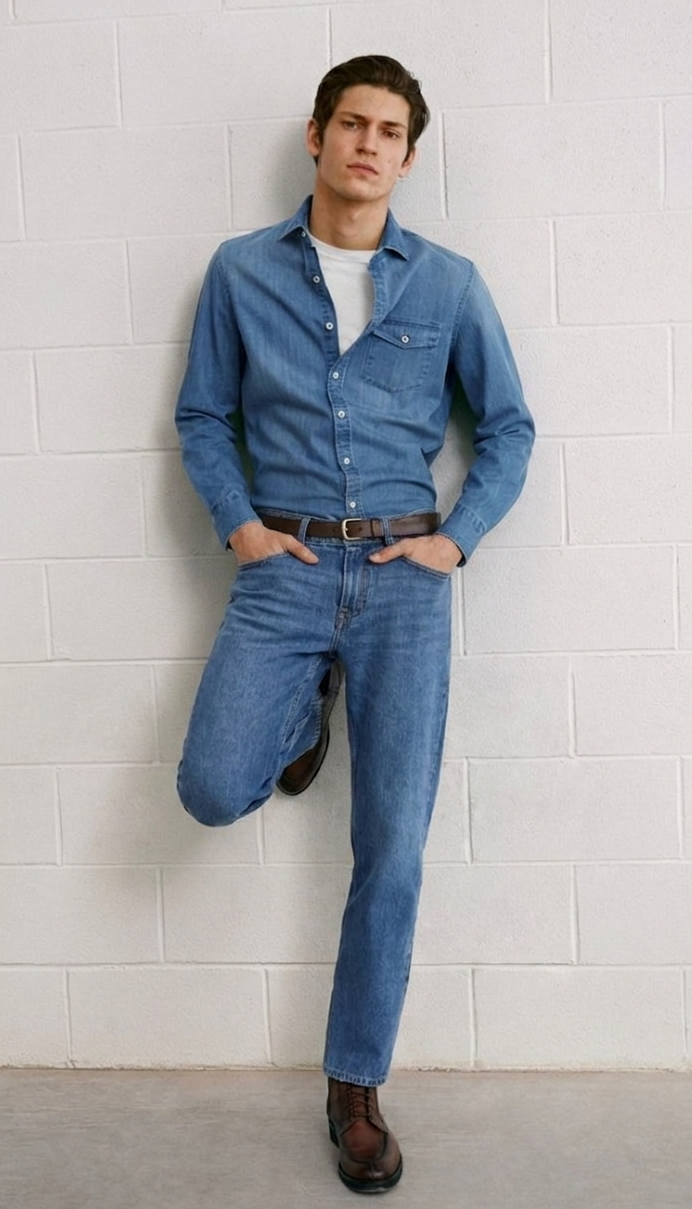 Zynara Levi’s Style Light Blue Denim Jeans for Men – Classic Fit, Everyday Comfort & Premium Craft CODE-L092