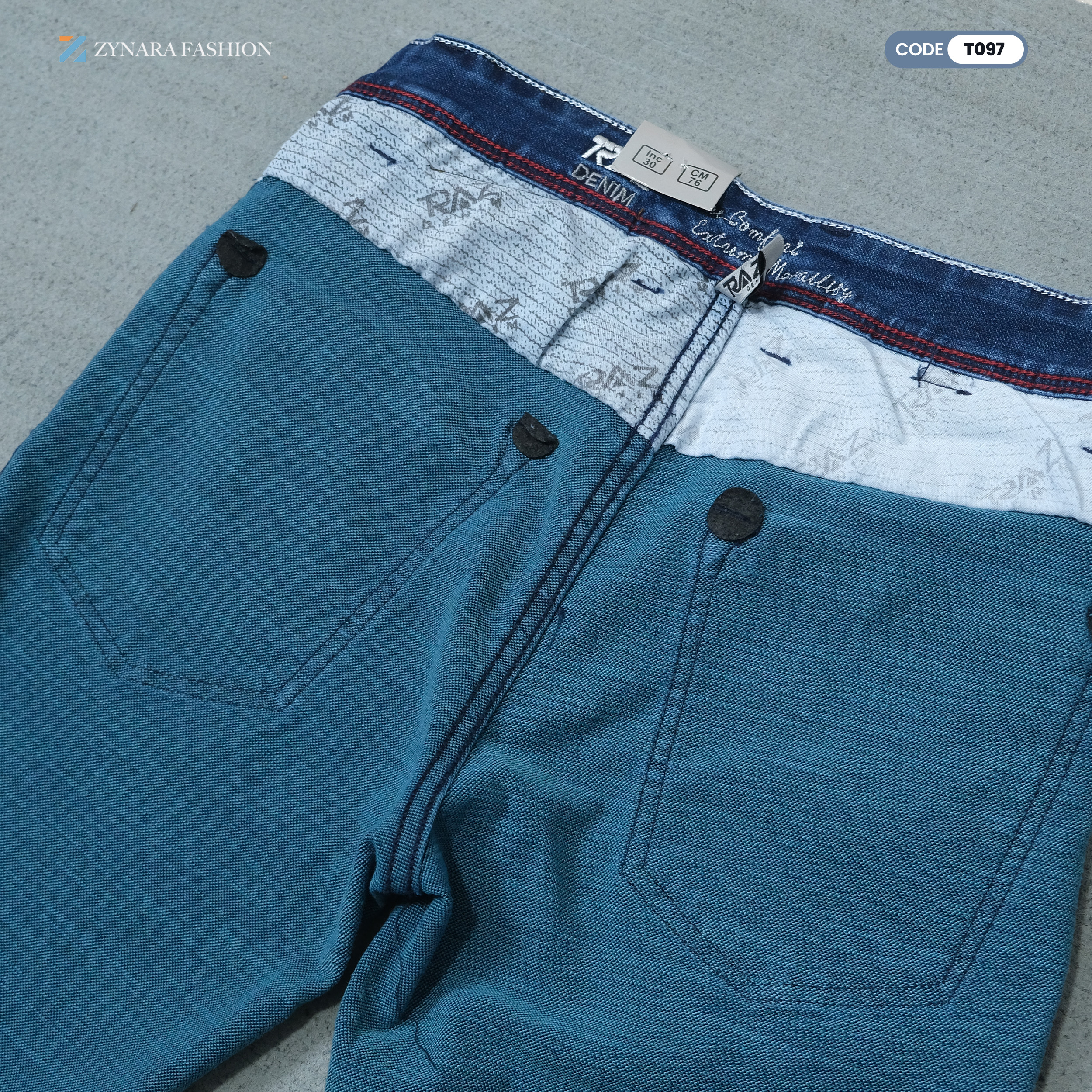 Zynara TRAZ Slim Fit Blue Denim Jeans for Men – Soft Stretch, Clean Wash & Everyday Flex CODE-T097 - Image 12