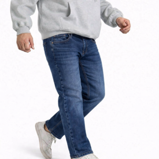 Zynara ROOKIES Premium Slim Fit Blue Denim Jeans for Men – Urban Wash & All-Day Comfort CODE-R095