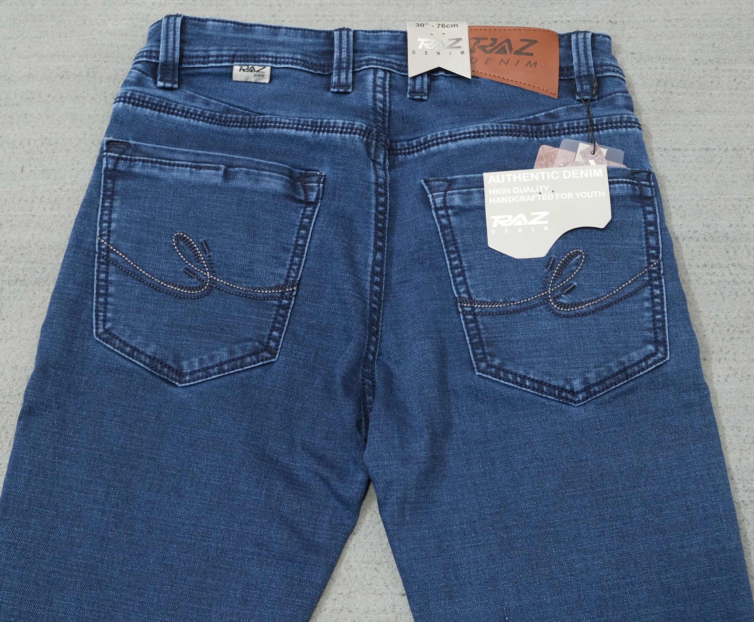 Zynara TRAZ Slim Fit Blue Denim Jeans for Men – Soft Stretch, Clean Wash & Everyday Flex CODE-T097 - Image 5