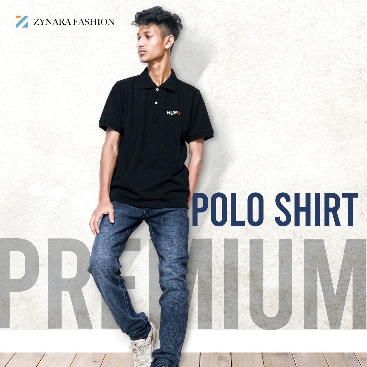 Zynara HUGO Polo Shirt for Men – Premium Cotton, Smart Fit & Everyday Elegance CODE-MTCP006