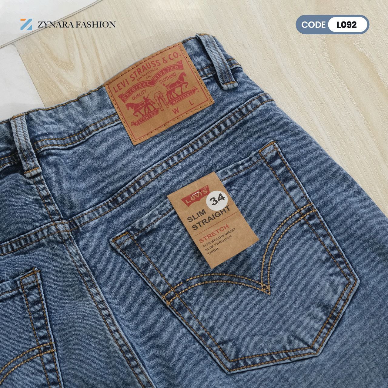 Zynara Levi’s Style Light Blue Denim Jeans for Men – Classic Fit, Everyday Comfort & Premium Craft CODE-L092 - Image 9