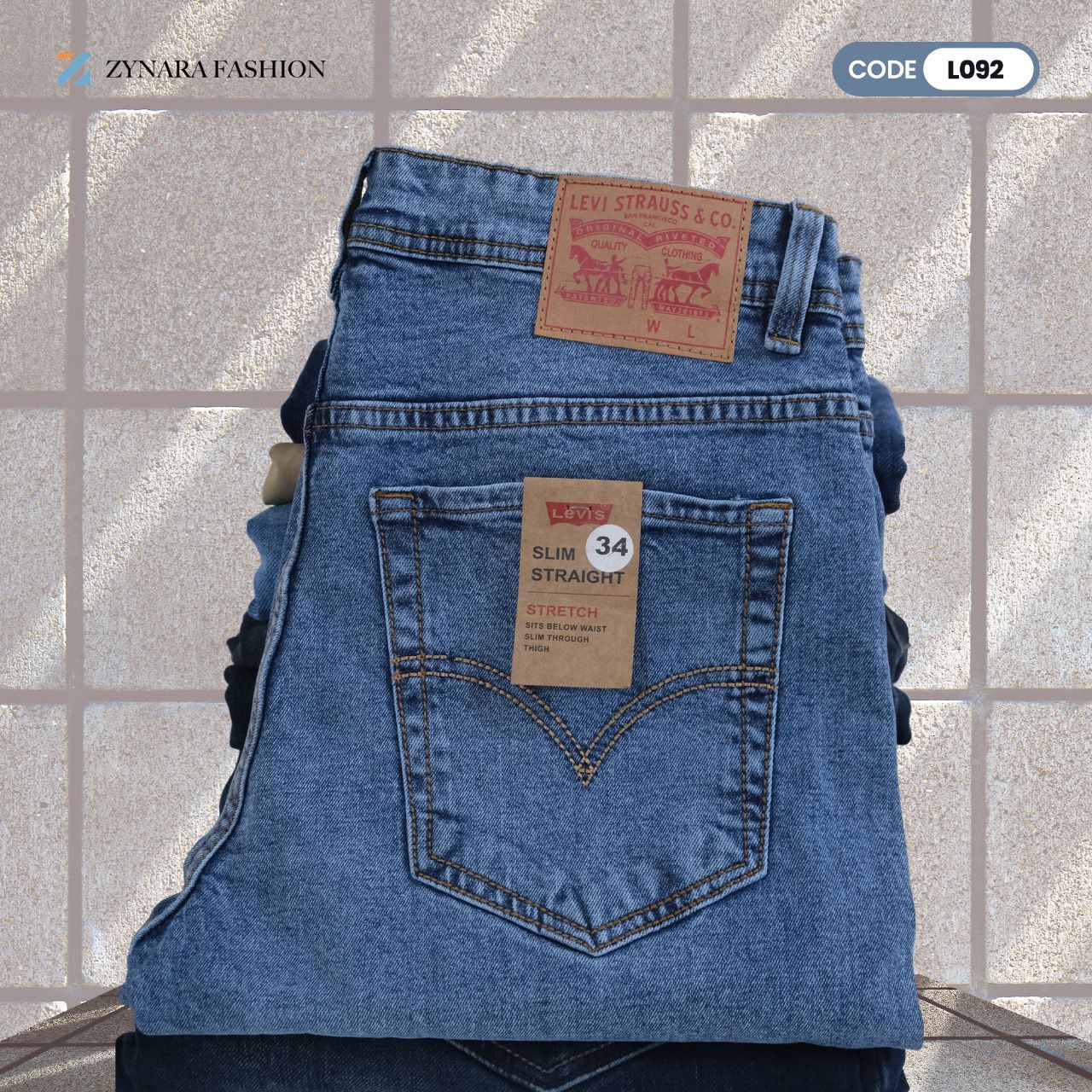 Zynara Levi’s Style Light Blue Denim Jeans for Men – Classic Fit, Everyday Comfort & Premium Craft CODE-L092 - Image 3