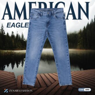 Zynara American Eagle Style Light Blue Denim Jeans for Men – Comfort Fit, Premium Texture & Everyday Freedom-CODE-A093