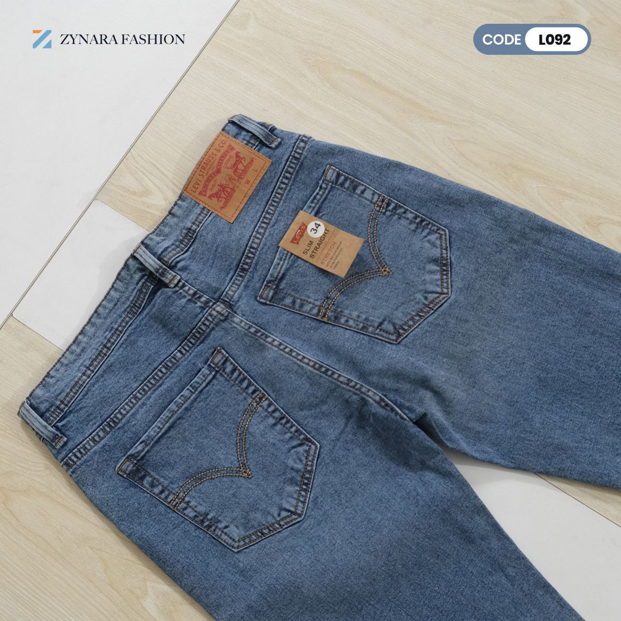 Zynara Levi’s Style Light Blue Denim Jeans for Men – Classic Fit, Everyday Comfort & Premium Craft CODE-L092 - Image 10