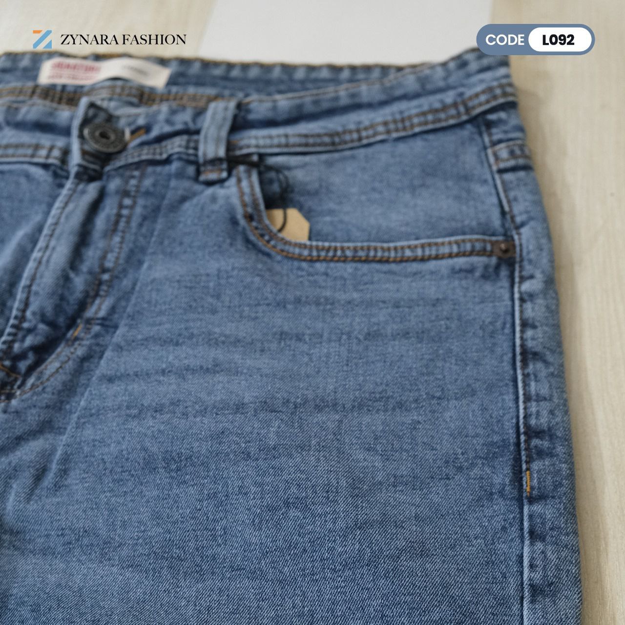 Zynara Levi’s Style Light Blue Denim Jeans for Men – Classic Fit, Everyday Comfort & Premium Craft CODE-L092 - Image 5