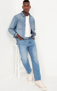 Unbeatable Comfort in Every Pair – Premium Light Wash Denim Jeans Code: A098