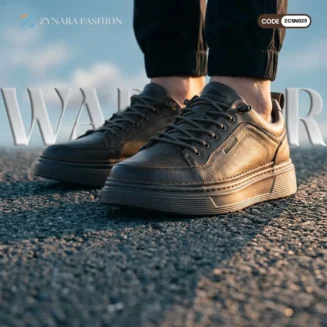 Men’s Premium Brown Casual Sneakers – Durable Faux-Leather Comfort Shoes for Daily Wear | Street Style Fashion Sneaker |CODE-ZCSN029