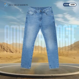 Unbeatable Comfort in Every Pair – Premium Light Wash Denim Jeans Code: A098