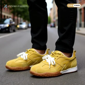 WOMEN’S Yellow Casual Sneakers – Stylish, Comfortable & Lightweight Sports Shoe | Everyday Wear | CODE - ZCSN016