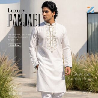 Porcelain White Limited Edition Panjabi — PAN012