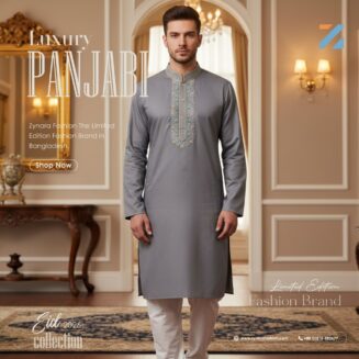Slate Grey Limited Edition Panjabi — PAN013