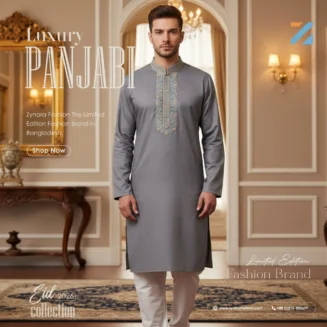 Slate Grey Limited Edition Panjabi — PAN013