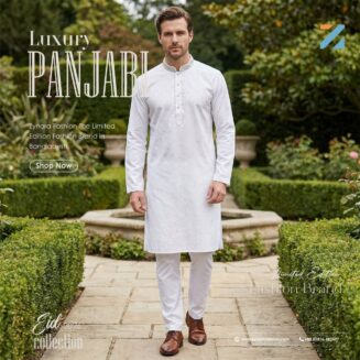 Soft Pearl White Limited Edition Panjabi — PAN010