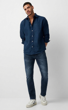 Kingfisher Slim Fit Dark Indigo Denim – Premium Men’s Jeans CODE-K073