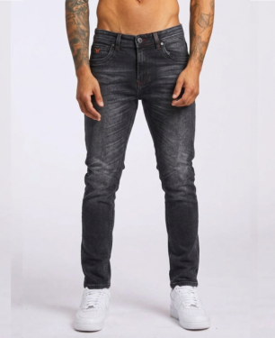 ZYNARA Fashion Premium Slim Fit ASH Black Denim in Bangladesh | CODE-K027